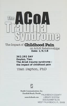 The ACoA Trauma Syndrome